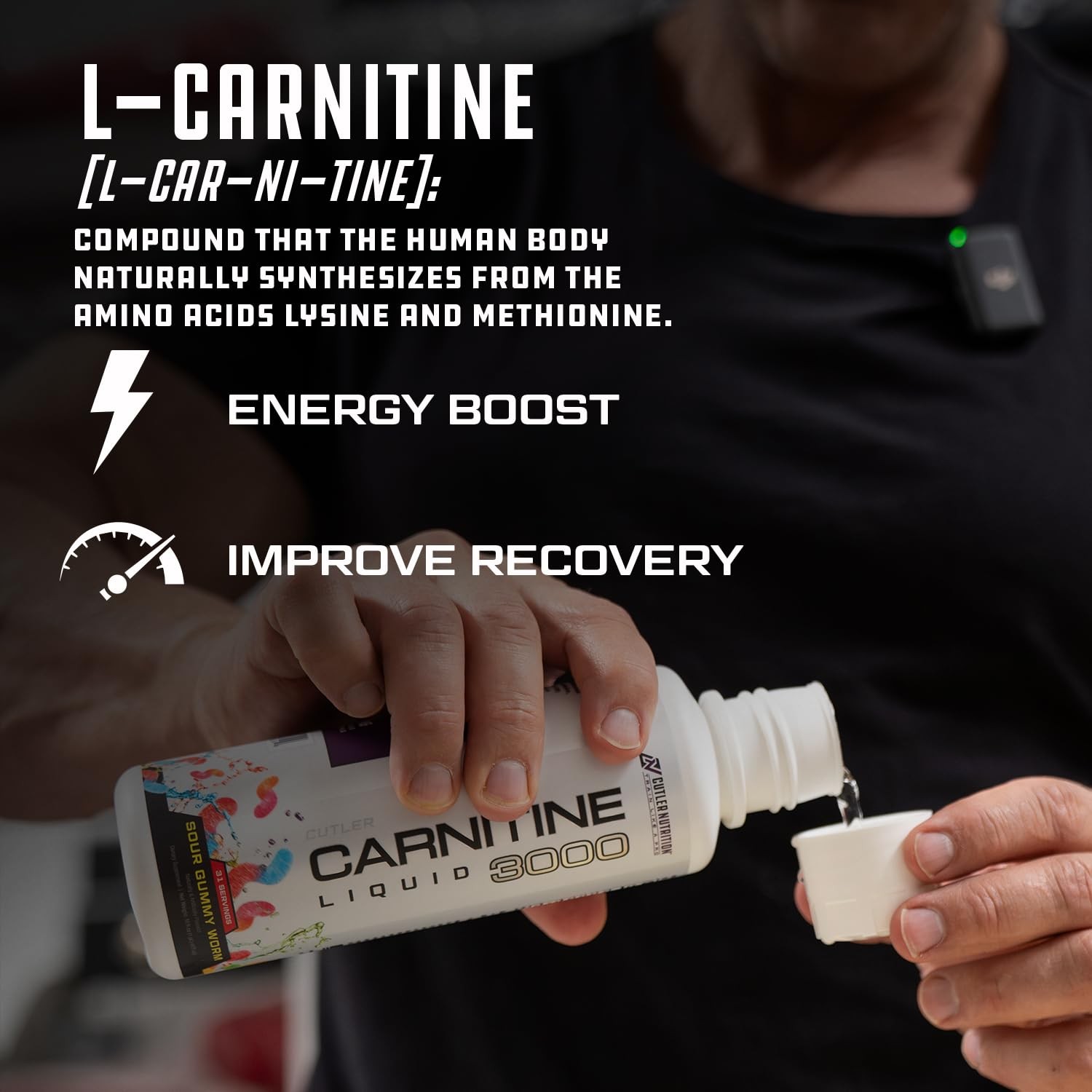 Cutler Nutrition Liquid L-Carnitine Fat Burner with 16 Fl Oz (Pack of 1)