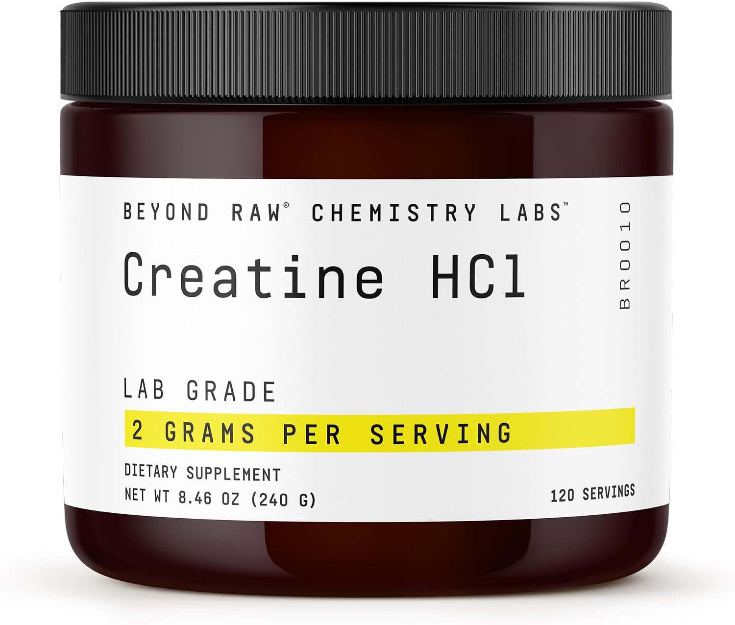 BEYOND RAW Science-Backed Creatine HCl Powder, Lab Grade, for Muscle Strength an