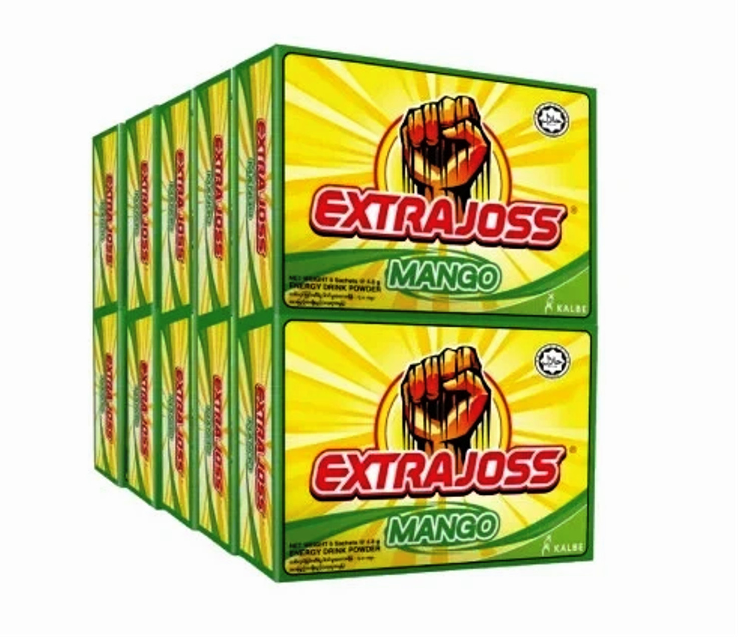 EXTRA JOSS 50 BOX (300 Sachets) Mango Flavour Sugar Free Energy Drink Powder