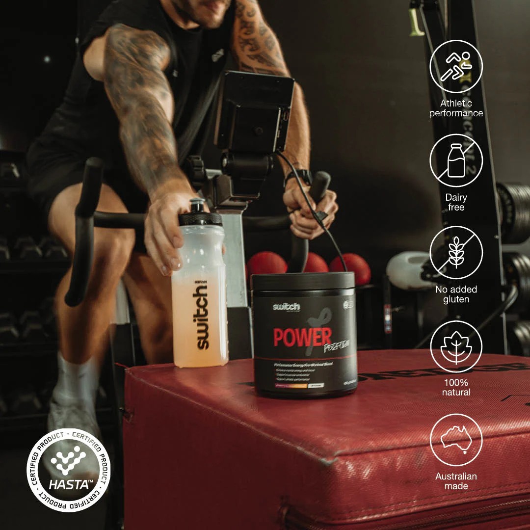 New Switch Nutrition Power Perform Pre-Workout Blend Raspberry Lemonad 420g