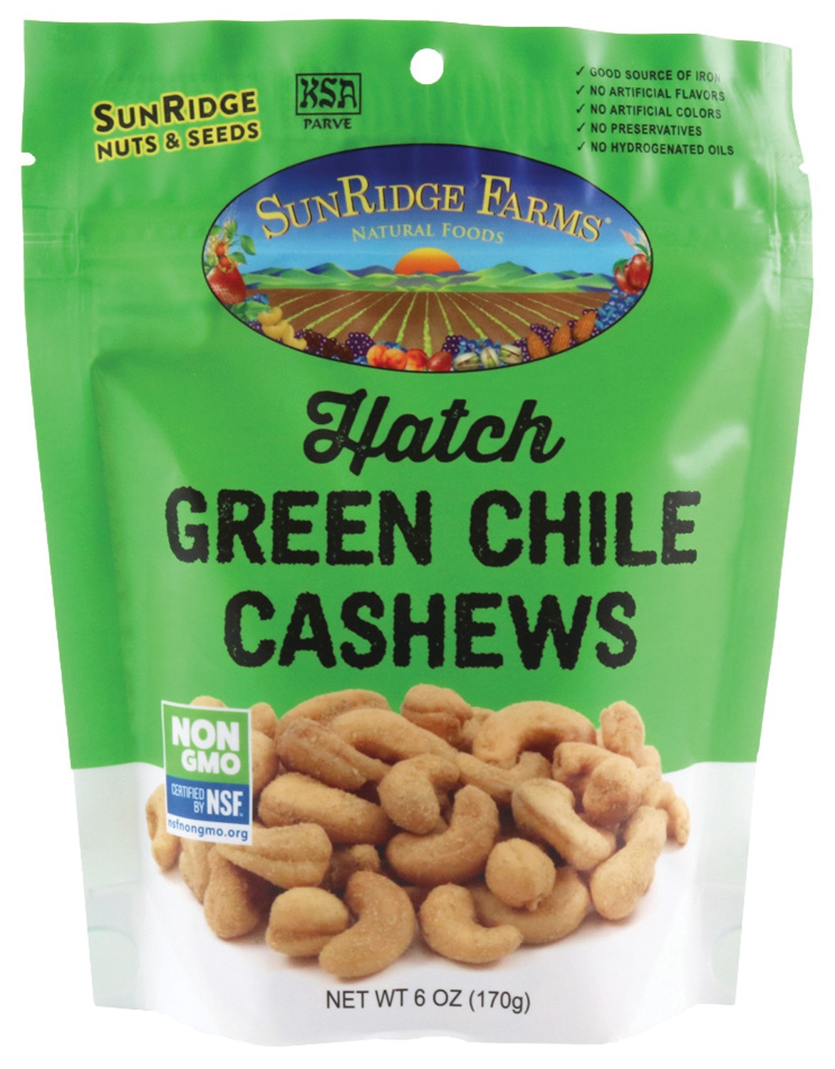 Sunridge Farms Spicy Green Chile Cashews – 6 Oz
