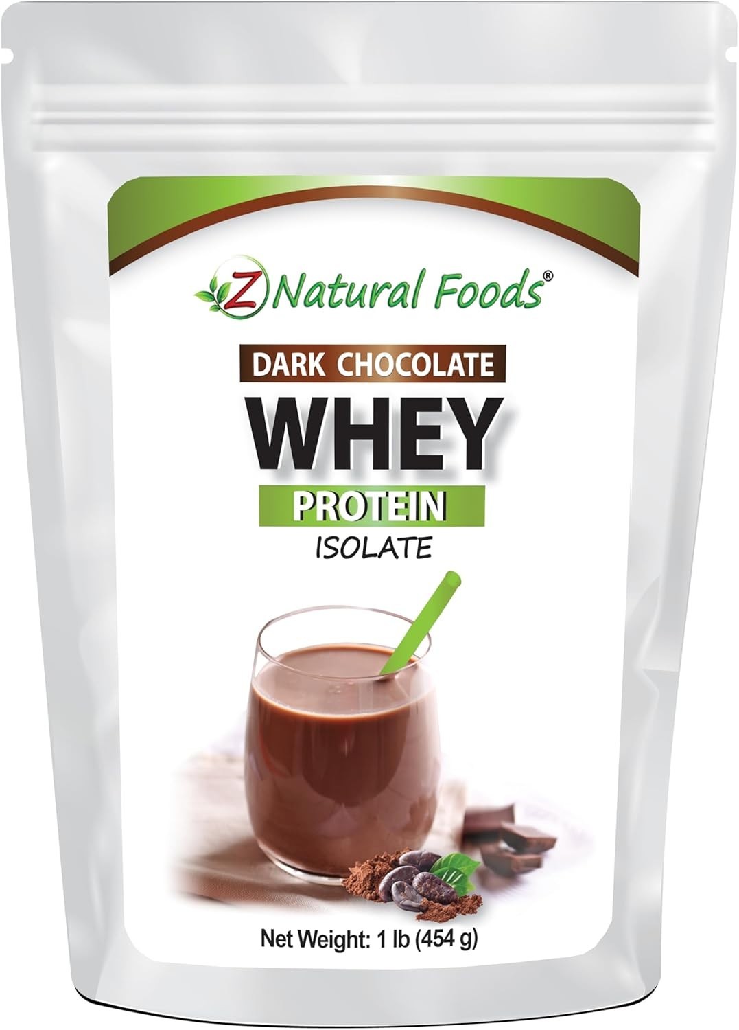 Whey Protein Isolate – Dark Chocolate Flavor with Zero Sugar – Delicious All Nat