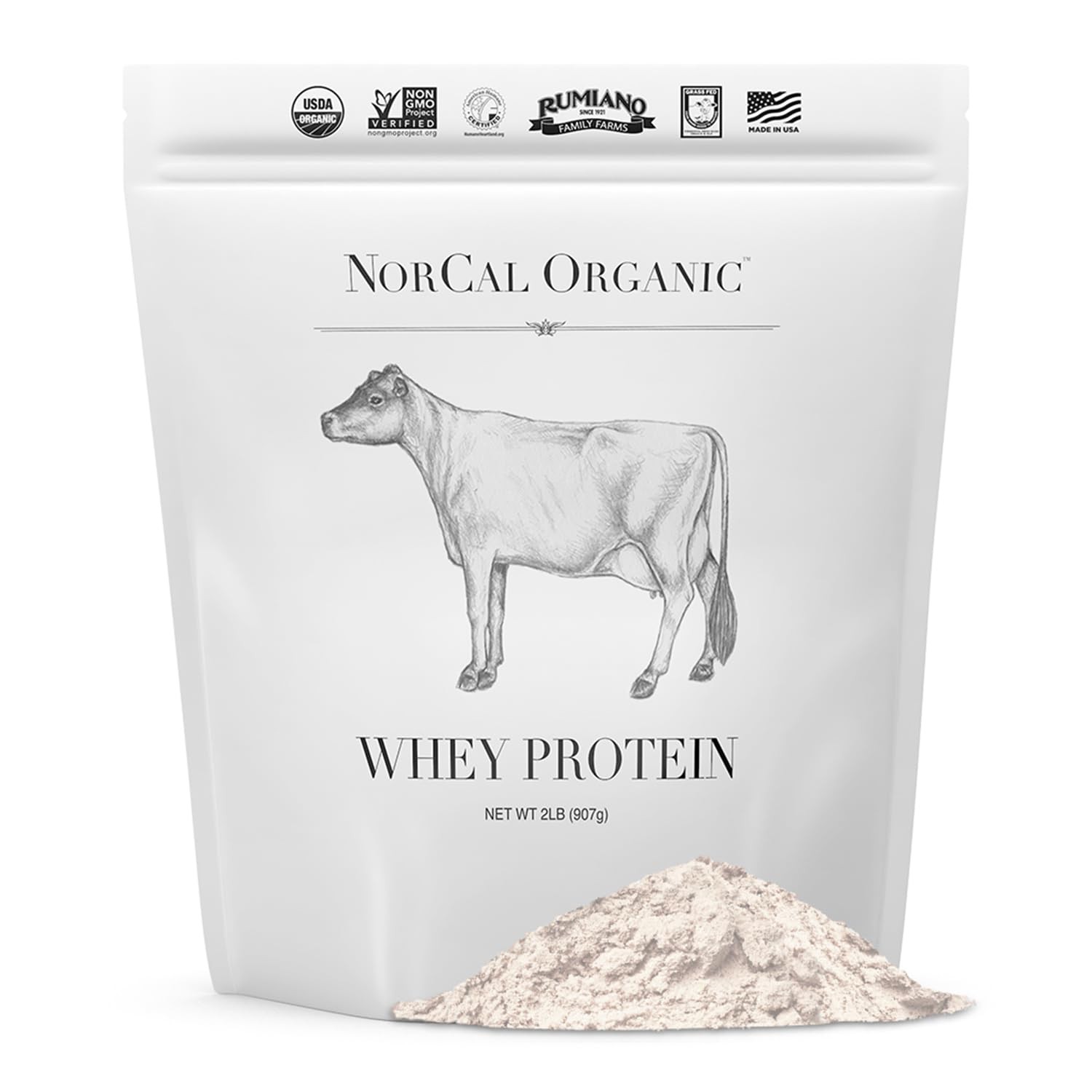 NorCal Organic Whey Protein | 100% GrassFed, USDA Certified | Pure, Clean Pro…