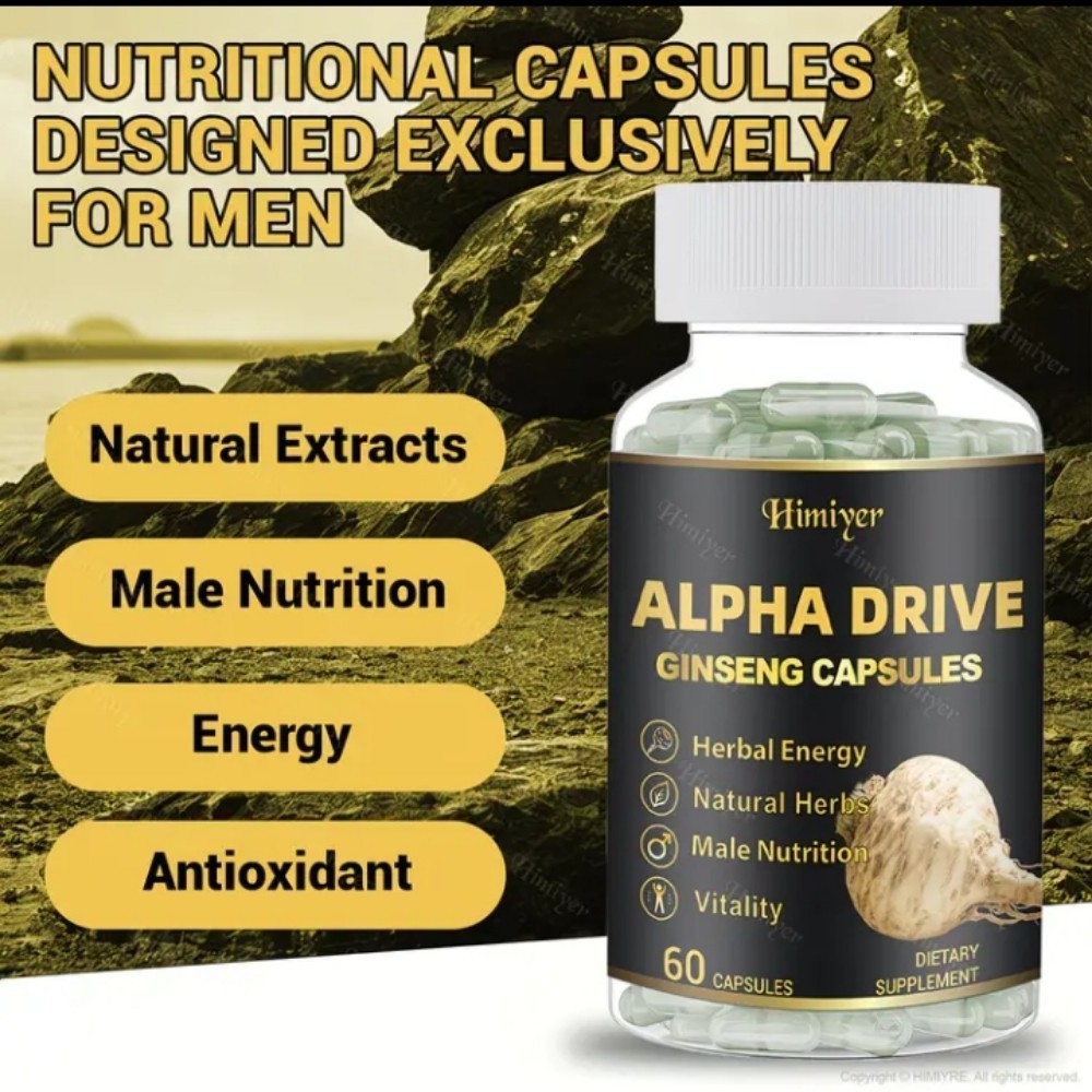 American Ginseng Testosterone Booster Certified Made In USA I Bottle