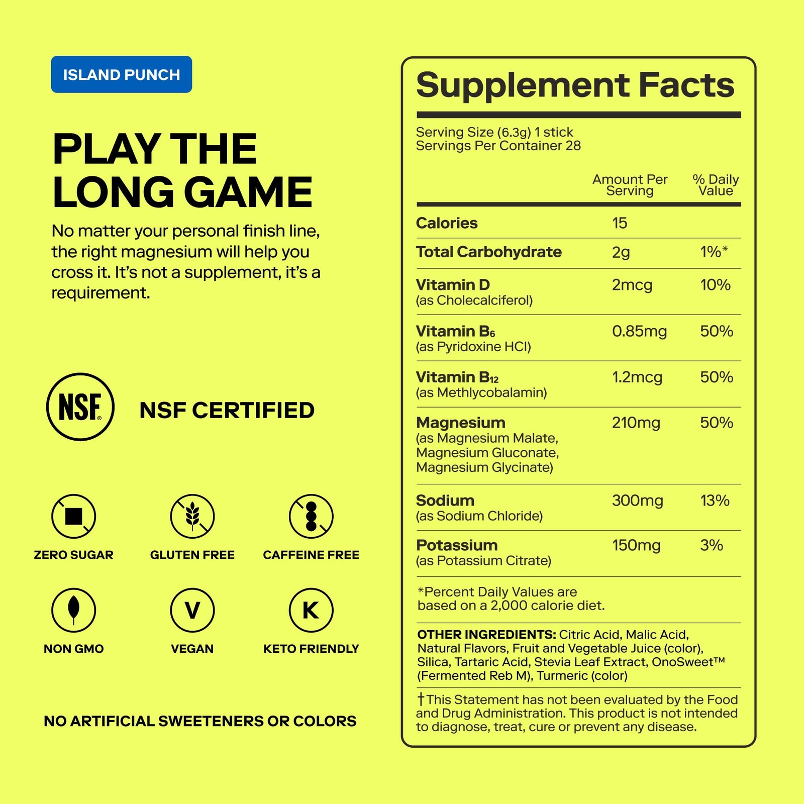 MAGNA Electrolytes Powder Drink Mix for Hydration, Energy & Focus 28 Servings