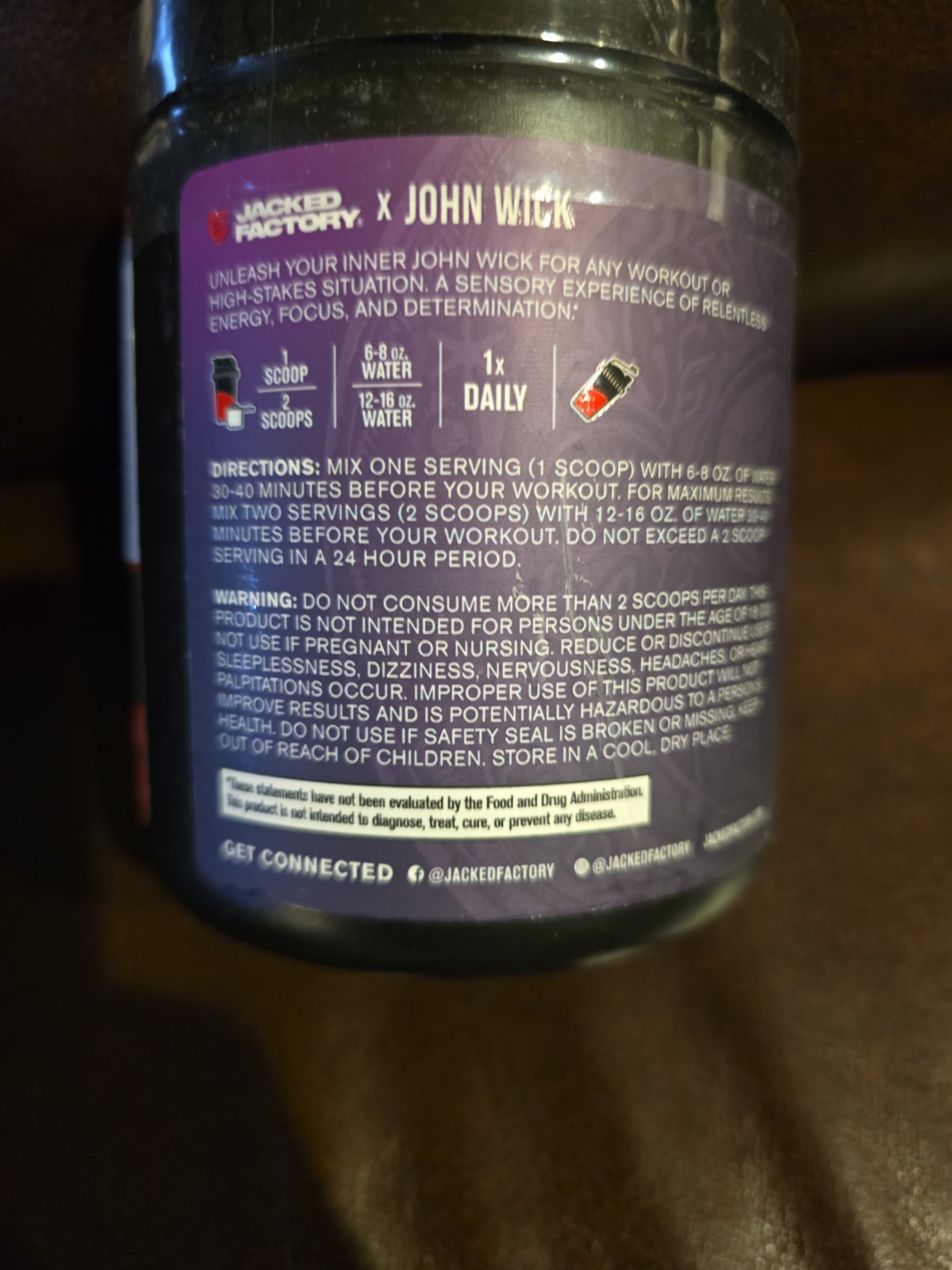 X John Wick Wick Mode Pre Workout Powder 30Serv Osaka Cherry Blossom EXP 9/2026