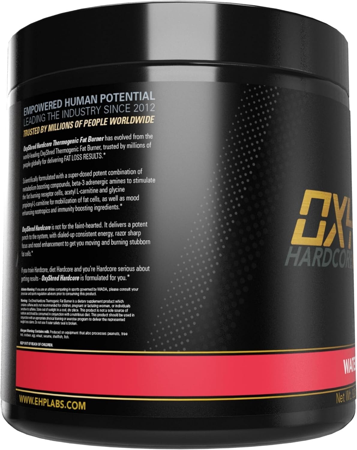 EHP Labs Oxyshred Hardcore Thermogenic Pre-Workout 40 Servings Watermelon Candy