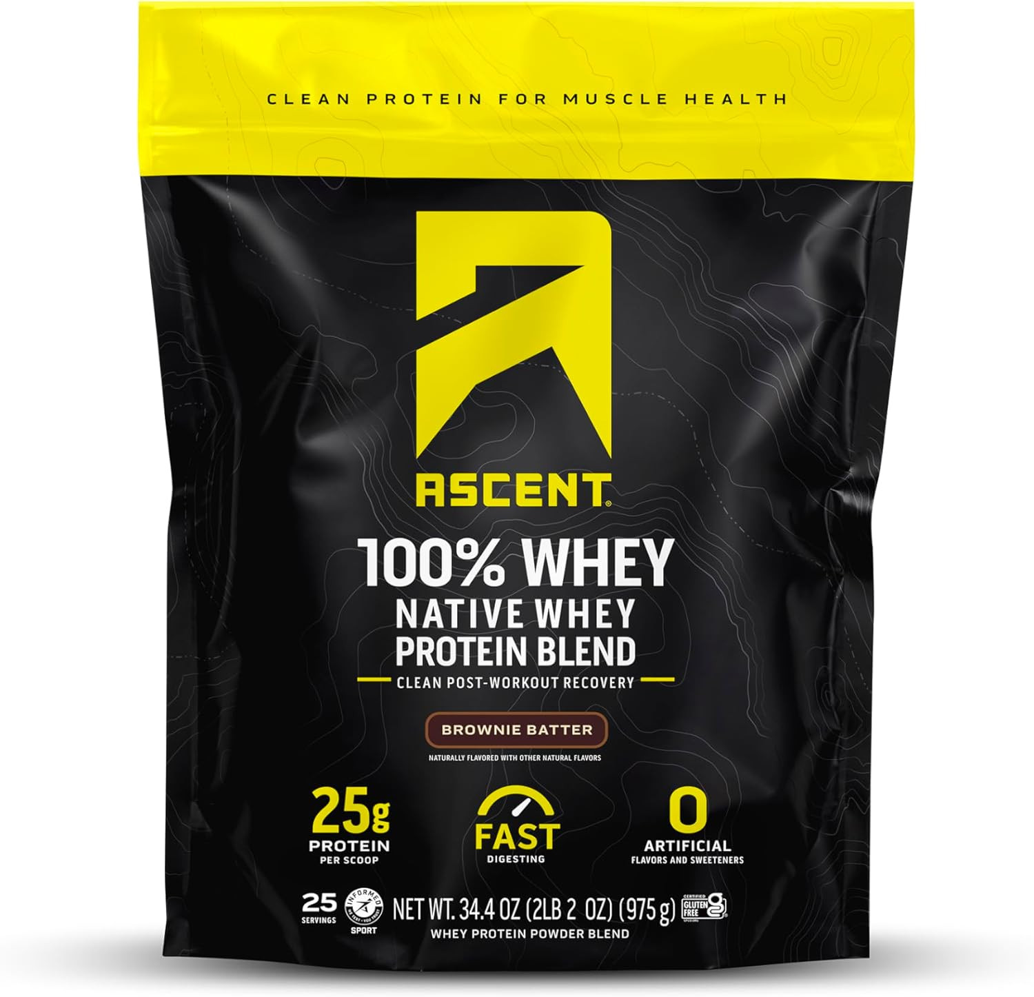 100% Whey Protein Powder – Post Workout Whey Protein Isolate, Zero Artificial Fl
