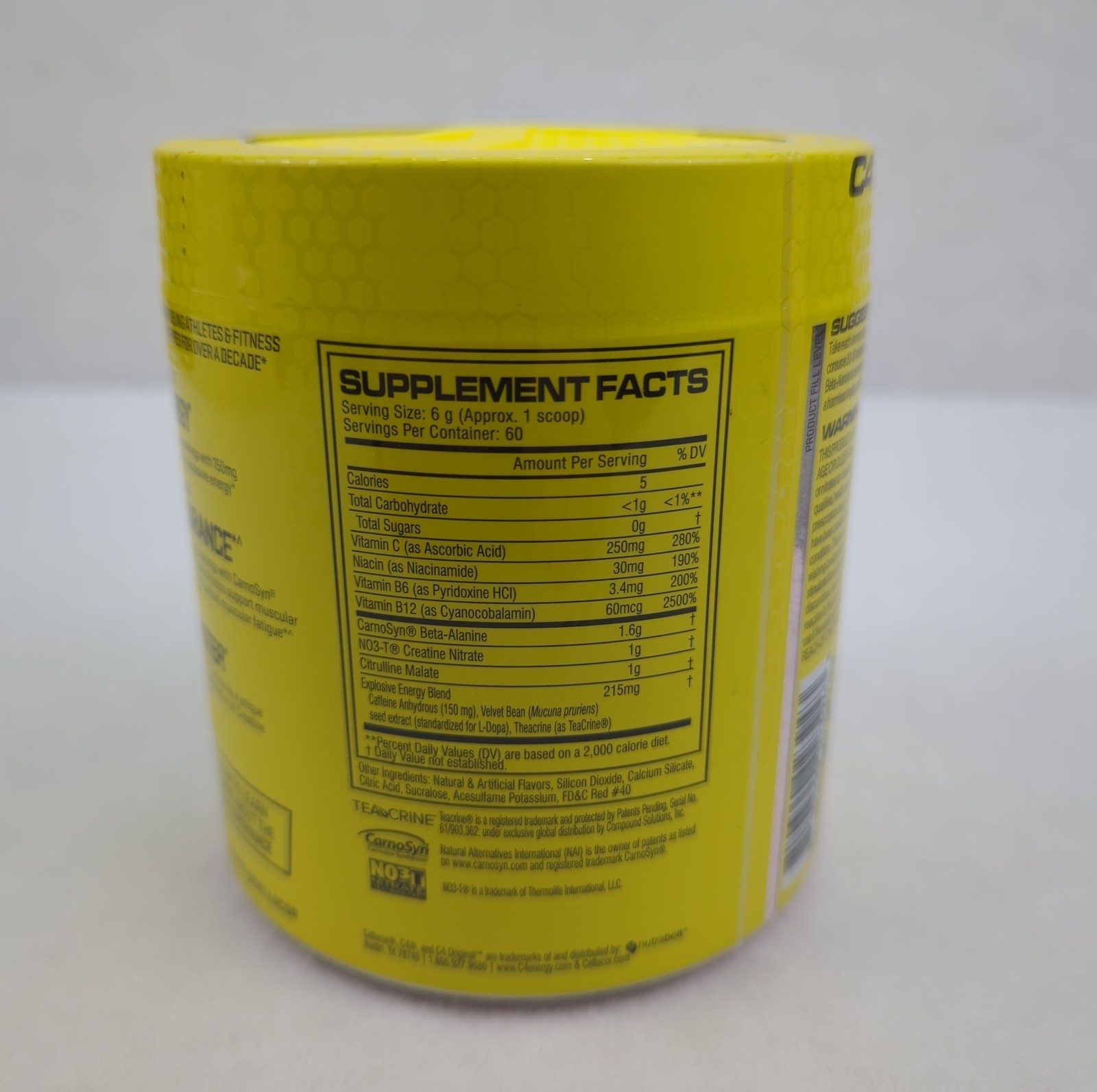 C4® Original, Pre-Workout, Fruit Punch, 12.7 oz (360 g) Exp 6/2026