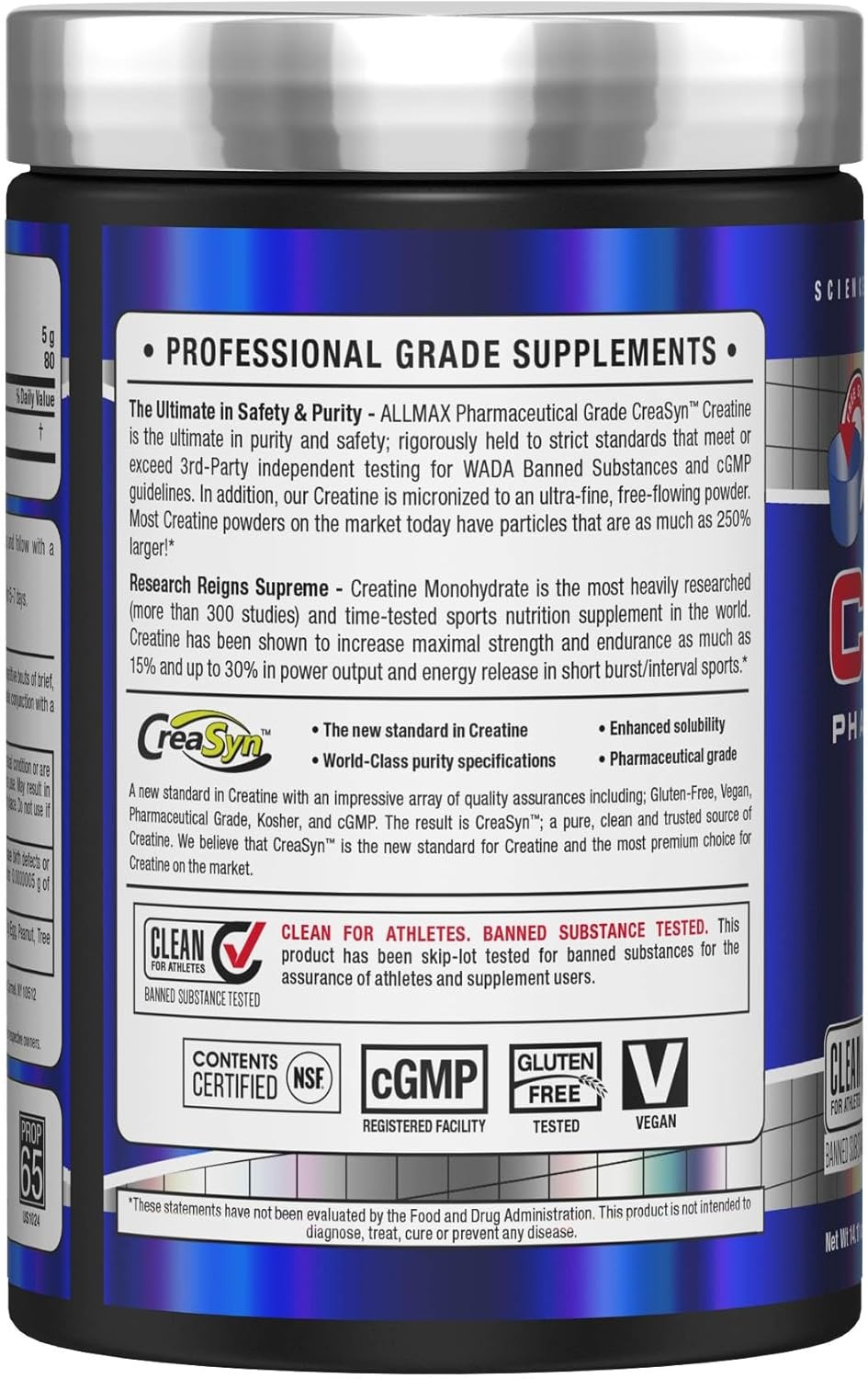 ALLMAX Nutrition – Creatine Monohydrate, Micronized Creatine Powder for Strengt