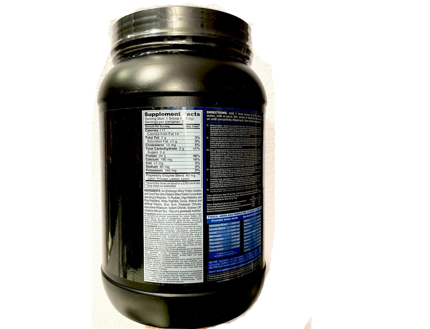 2 Bottles of Elite whey Chocolate 2 Lb., MT. 100% Beef Protein Vanilla 2 Lbs.