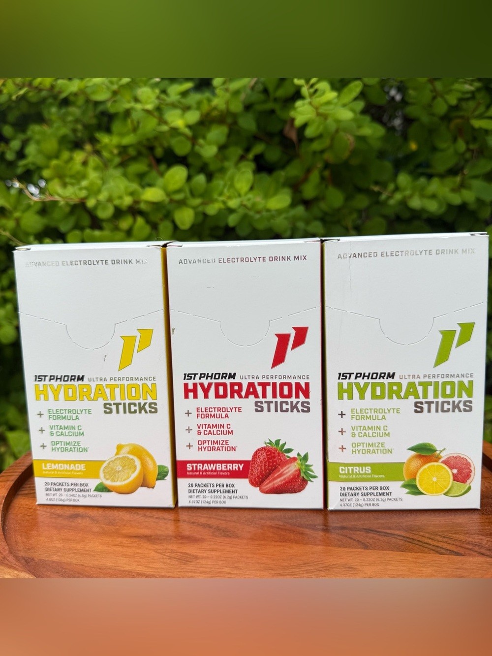 NEW LOT OF 3 BOXES (60 Packets) 1st Phorm Hydration Sticks Electrolyte Drink Mix