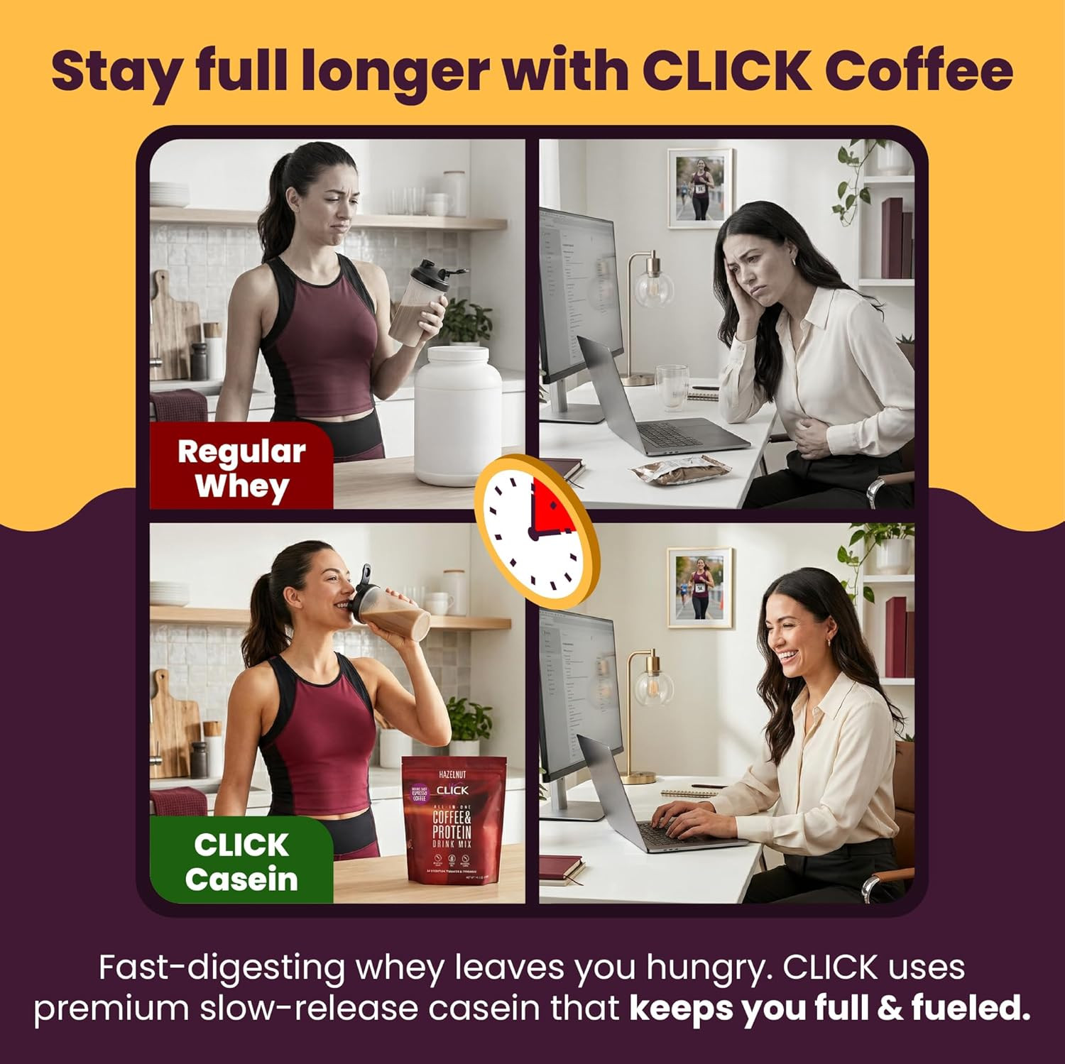 Click Coffee Protein Powder | Double Shot Espresso | 16G Protein | 23 Essential