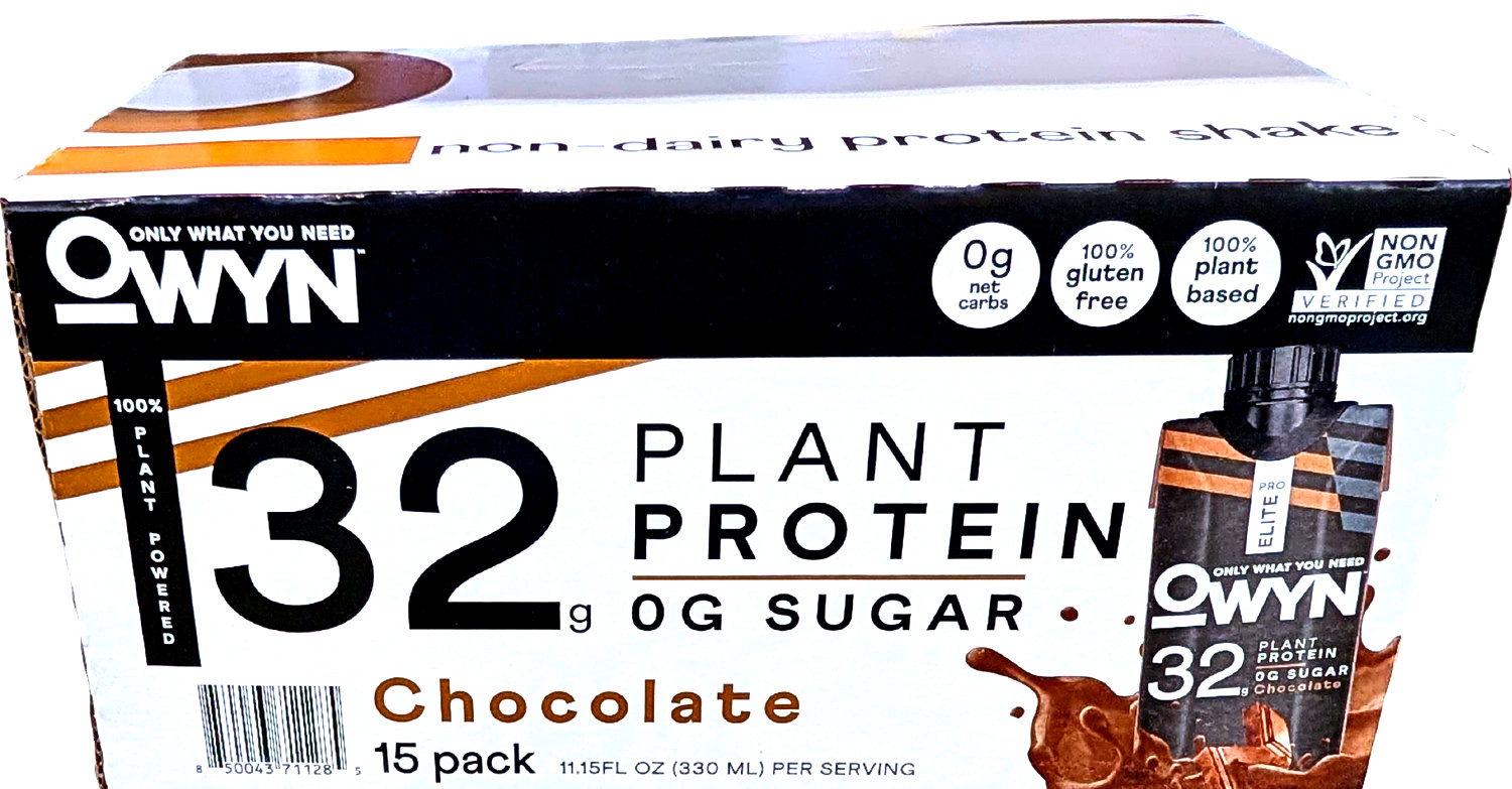 OWYN Pro Elite 32g Keto Plant Protein Shake Chocolate 15 x 11.15 Fl Oz EXP 09/26