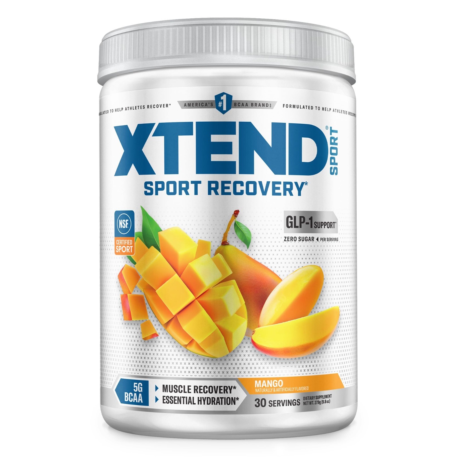 Zero Sugar BCAA Powder – 5g BCAA, 30 Servings, Muscle Recovery & Energy Boost