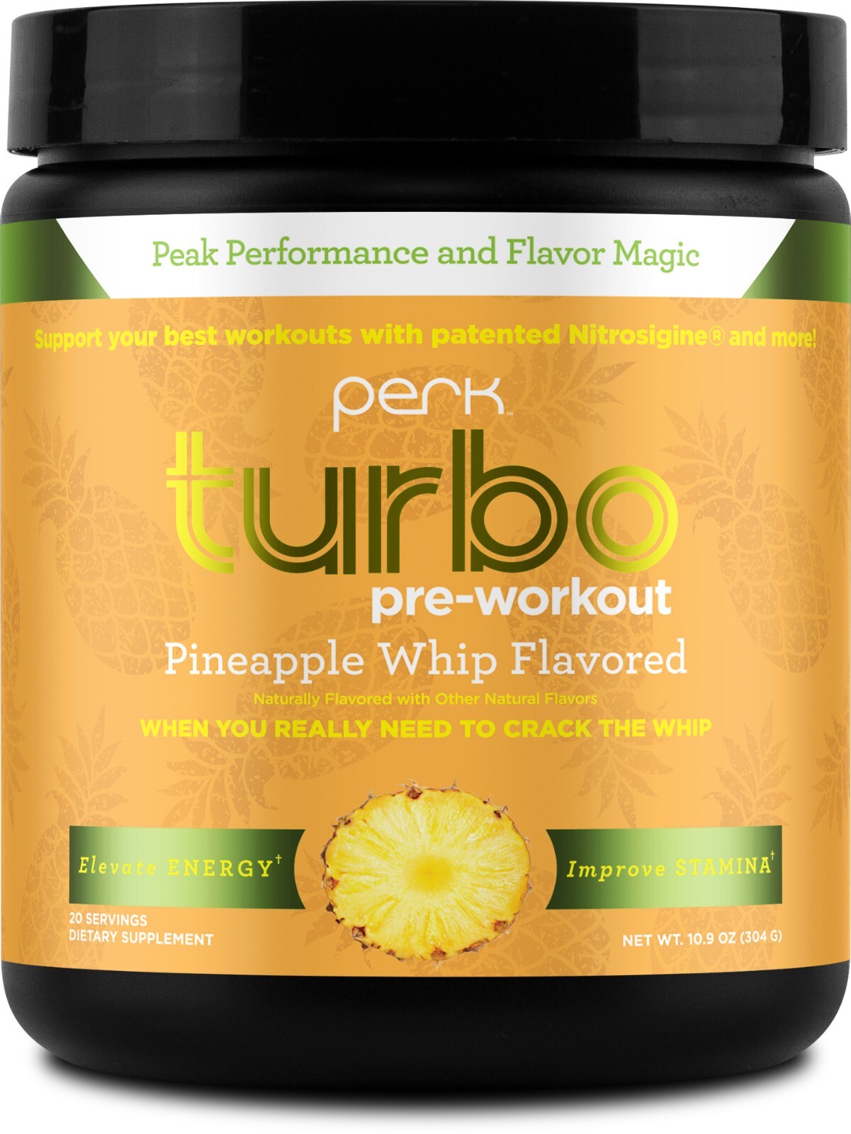 Perk Turbo Pre-Workout Pineapple Flavored (20 Servings)