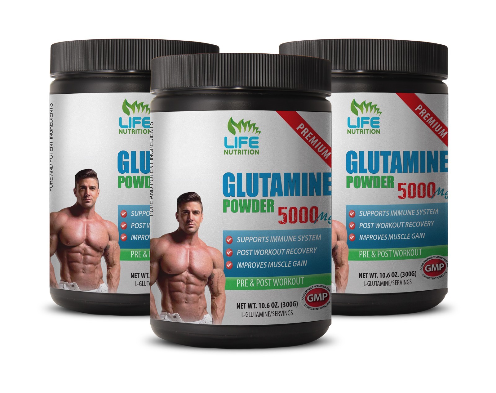 glutamine recovery – Glutamine Powder 5000mg 180 Servings – amino acids 3B