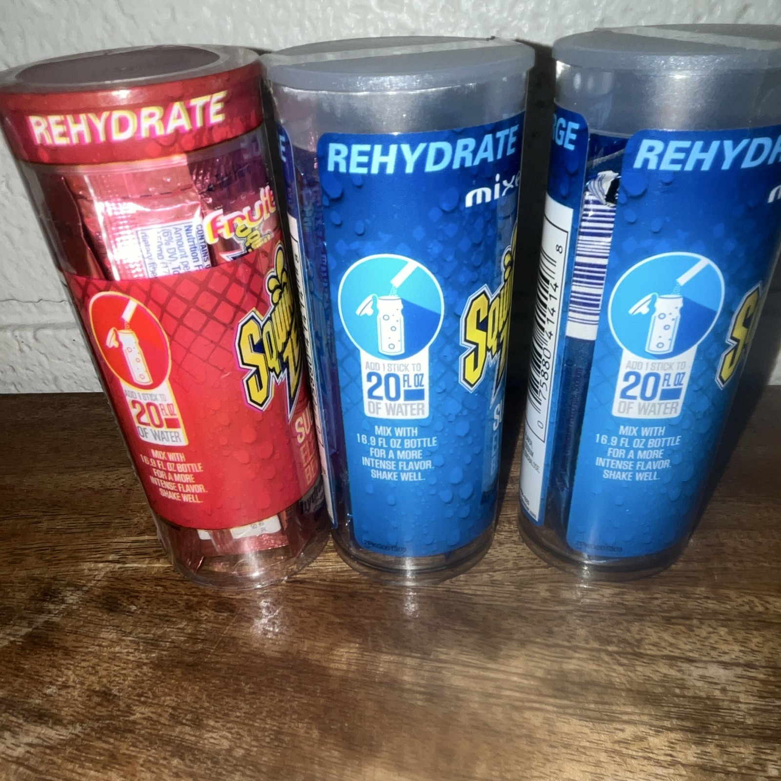 Sqwincher Zero Qwik Stik Sugar-Free Electrolyte Mix Mixed Berry 10 Sticks