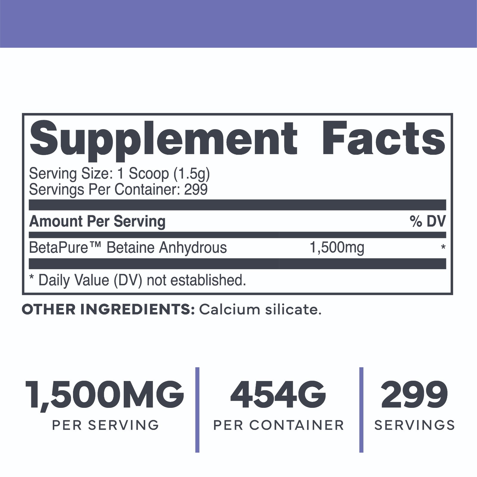 Type Zero Betaine Anhydrous Powder (1 LB) Unflavored – TMG Powder, 1,500mg, Keto