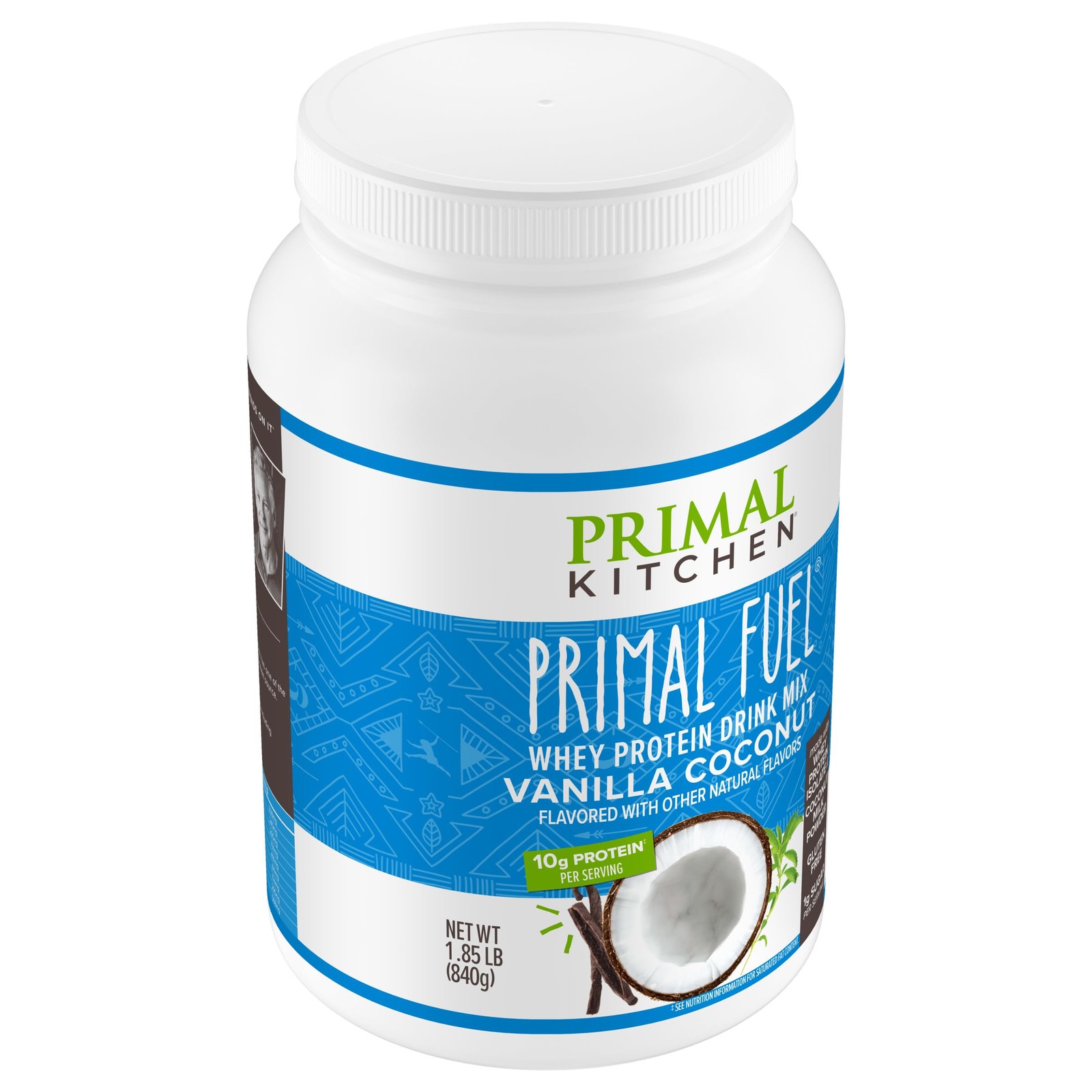 Primal Kitchen Primal Fuel Vanilla Coconut Whey Protein Drink Mix, Gluten and…