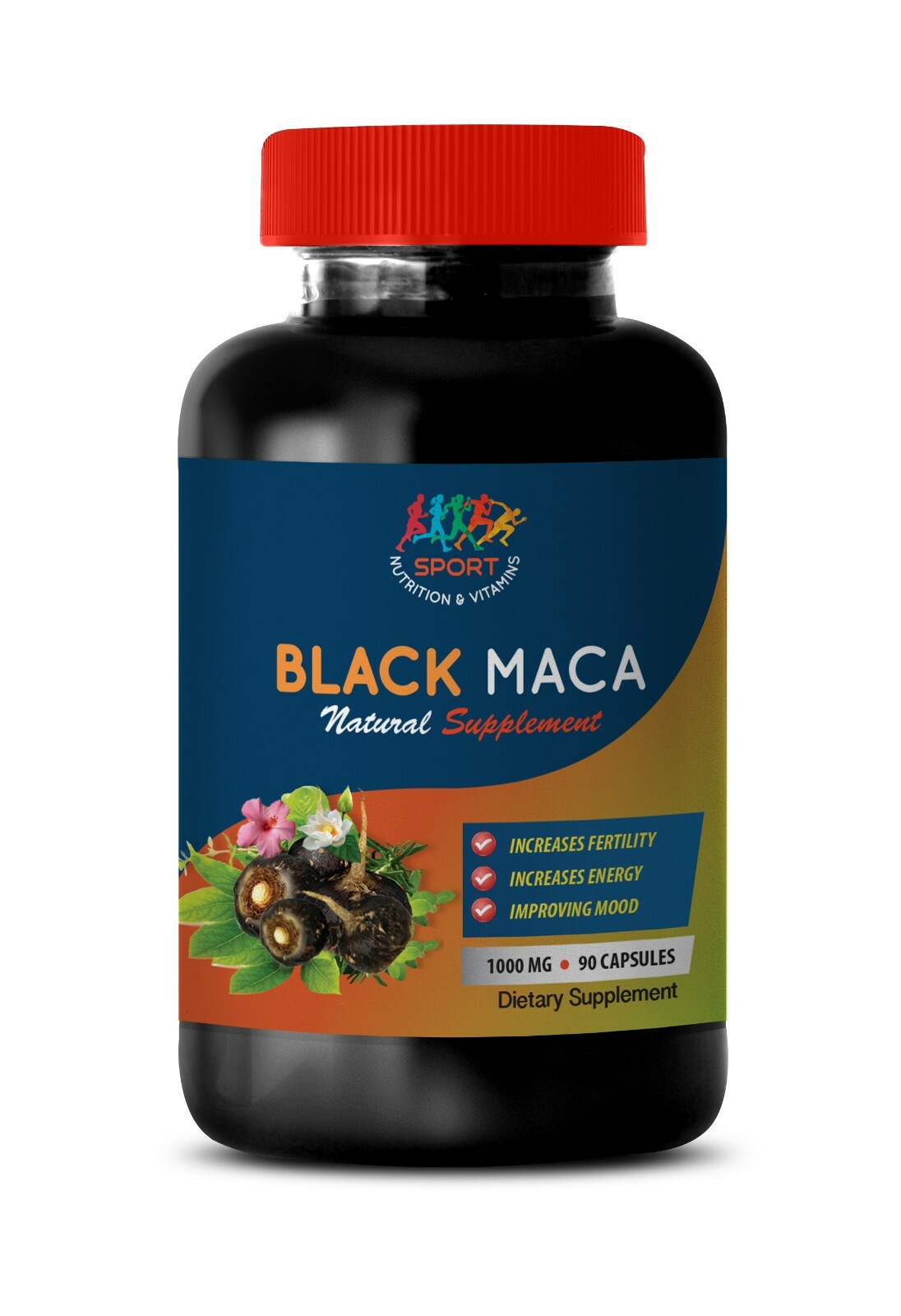 antioxidant anti aging – BLACK MACA – energy boosting for women 1 BOTTLE