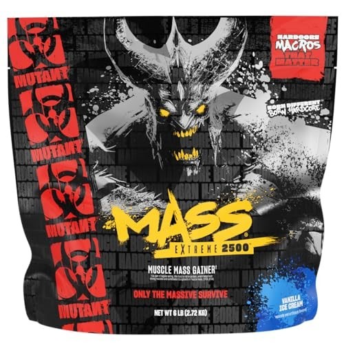 Mutant Mass Extreme Gainer – Whey Protein Powder – Build Muscle Size and Strengt