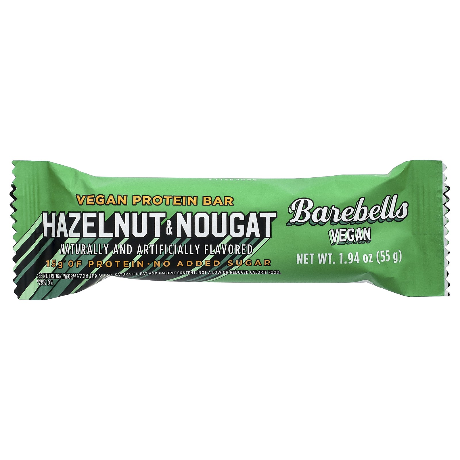 Vegan Protein Bar, Hazelnut & Nougat, 12 Bars, 1.94 oz (55 g) Each