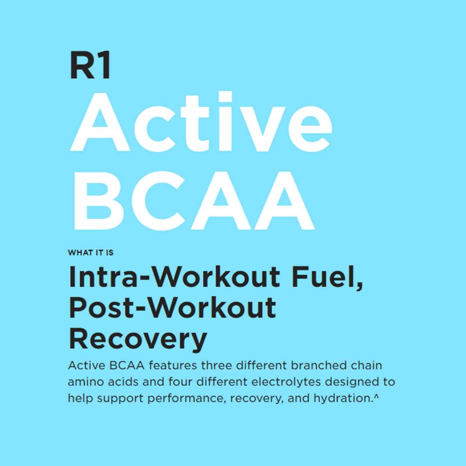RULE 1 Train BCAAs 30 serv Golden Gummy Stim Free Intra Workout 450g