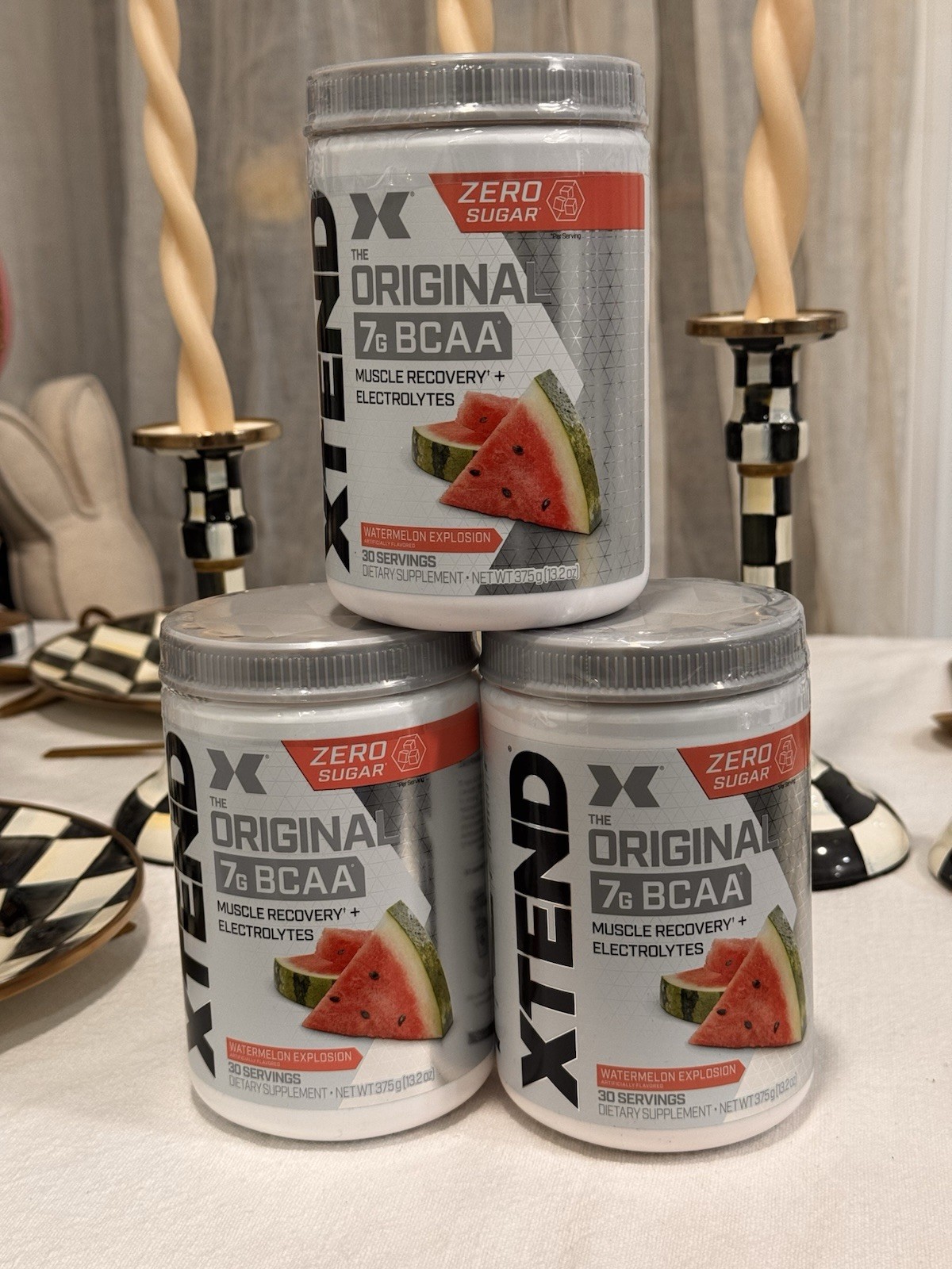 XTEND Original 7G BCAA Powder, Watermelon Explosion 30 Serv 0 Sugar EXP 05/27(3)