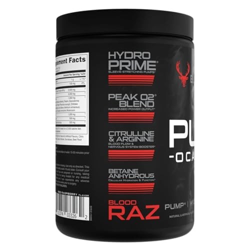 Bucked Up Pump-ocalypse Blood Raz preworkout exp 02/27
