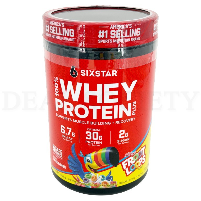 Six Star 100% Whey Protein Gluten Free Plus Kelloggs Froot Loops 1.81 lbs