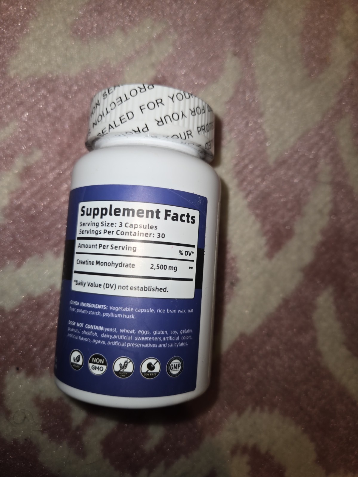 Brand New Creatine Monohydrate 90 Vegan Capsules