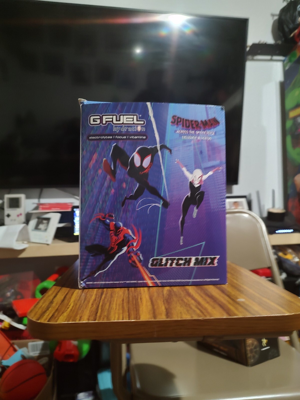 Gfuel Spiderman Across The Spider Verse Glitch Mix Collectors Box (NO SHAKER)