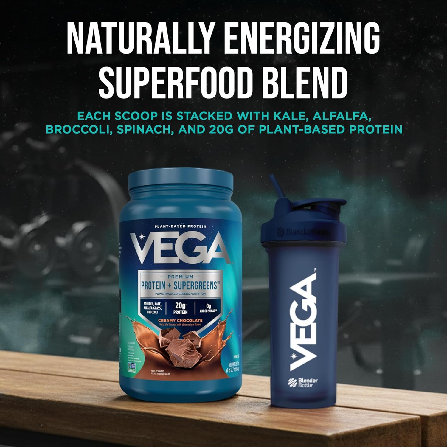 Premium Protein + Supergreens, Chocolate – 20G n Protein, Dairy & Gluten Free, 2