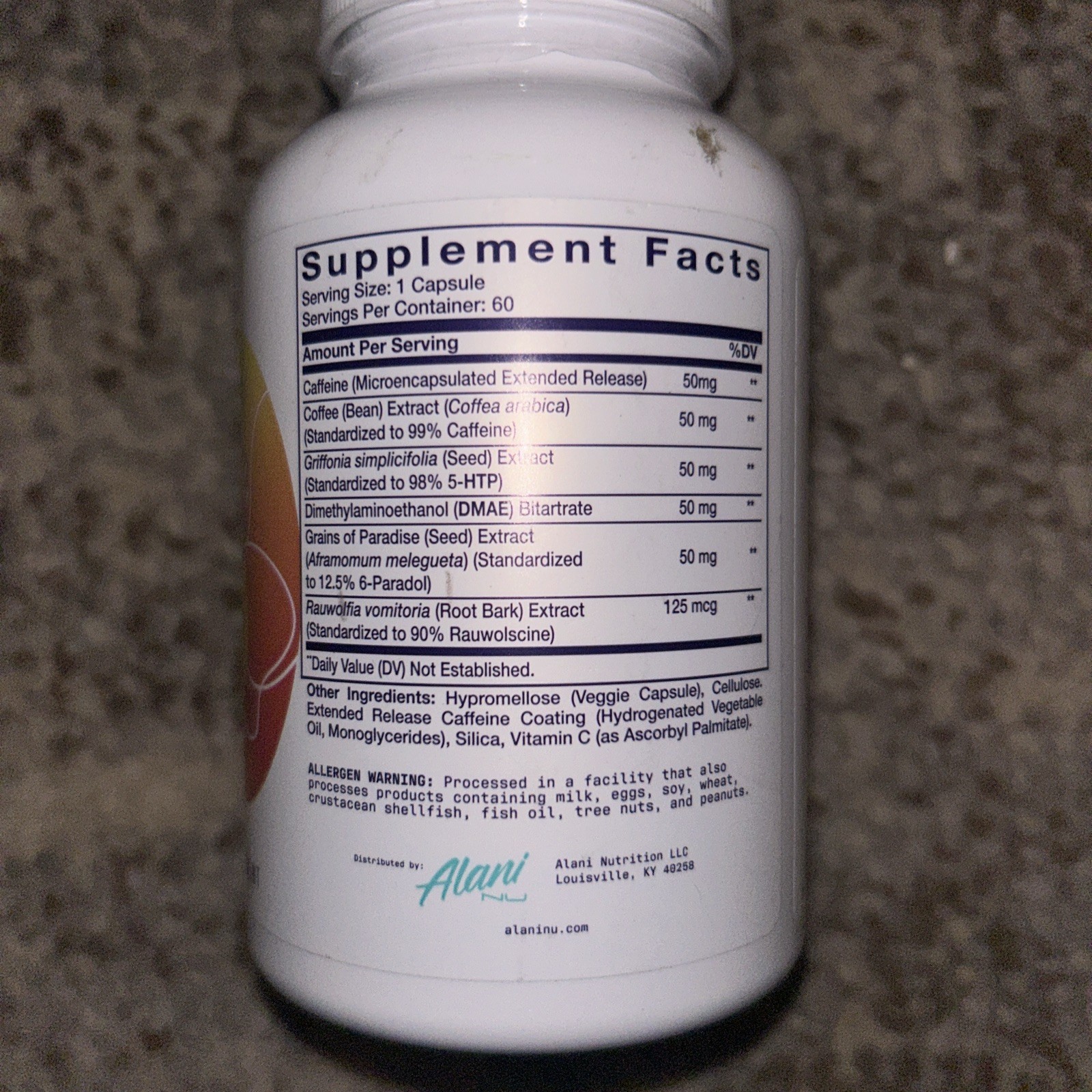 Alani Nu Self Fat Burner 60 Veggie Capsules Fat Loss Metabolism Energy & Focus