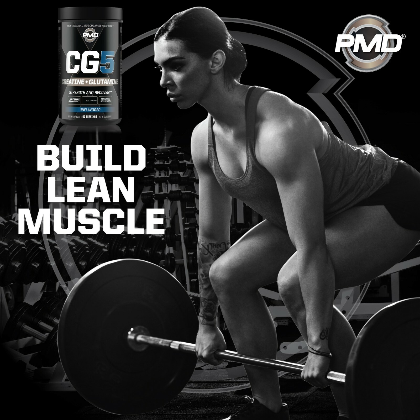 CG5 -Creatine/Glutamine Formula Strength, Power & Recovery – Unflavored 60 Serve