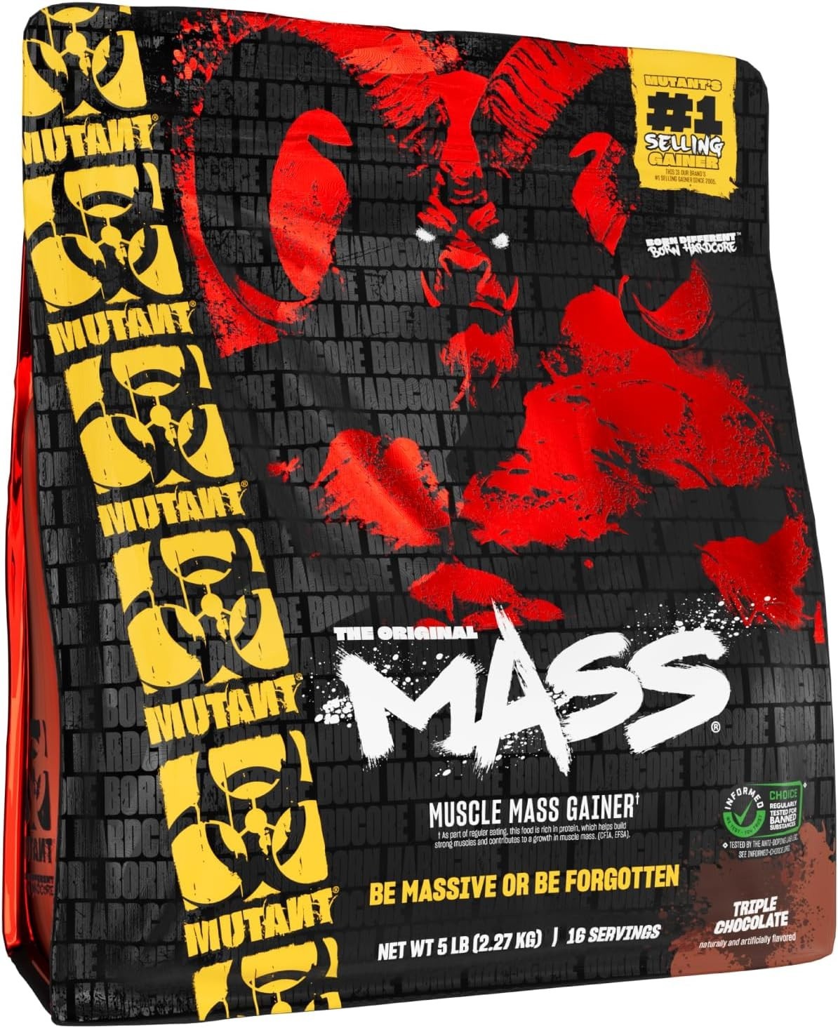 Fit Foods Mutant Mass – Muscle Mass Gainer Triple Chocolate 5 lbs / 2.27 Kg