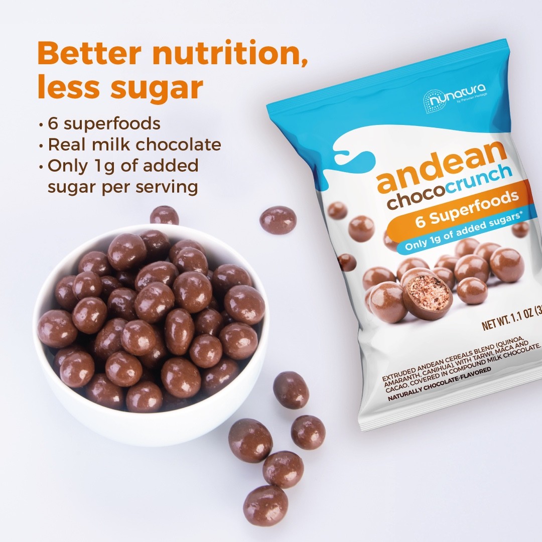 1 BOX – Superfoods Real milk – reduced sugar – quinoa, cacao, maca – Vegan.