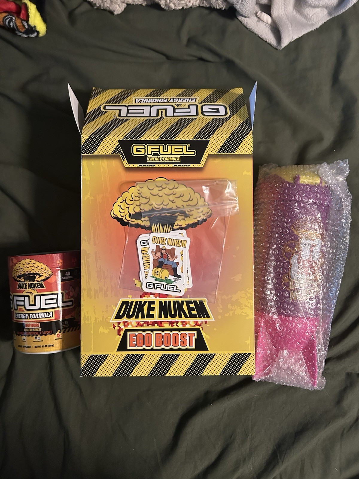 Gfuel Duke Nukem Collector’s Box Shaker + Tub G FUEL