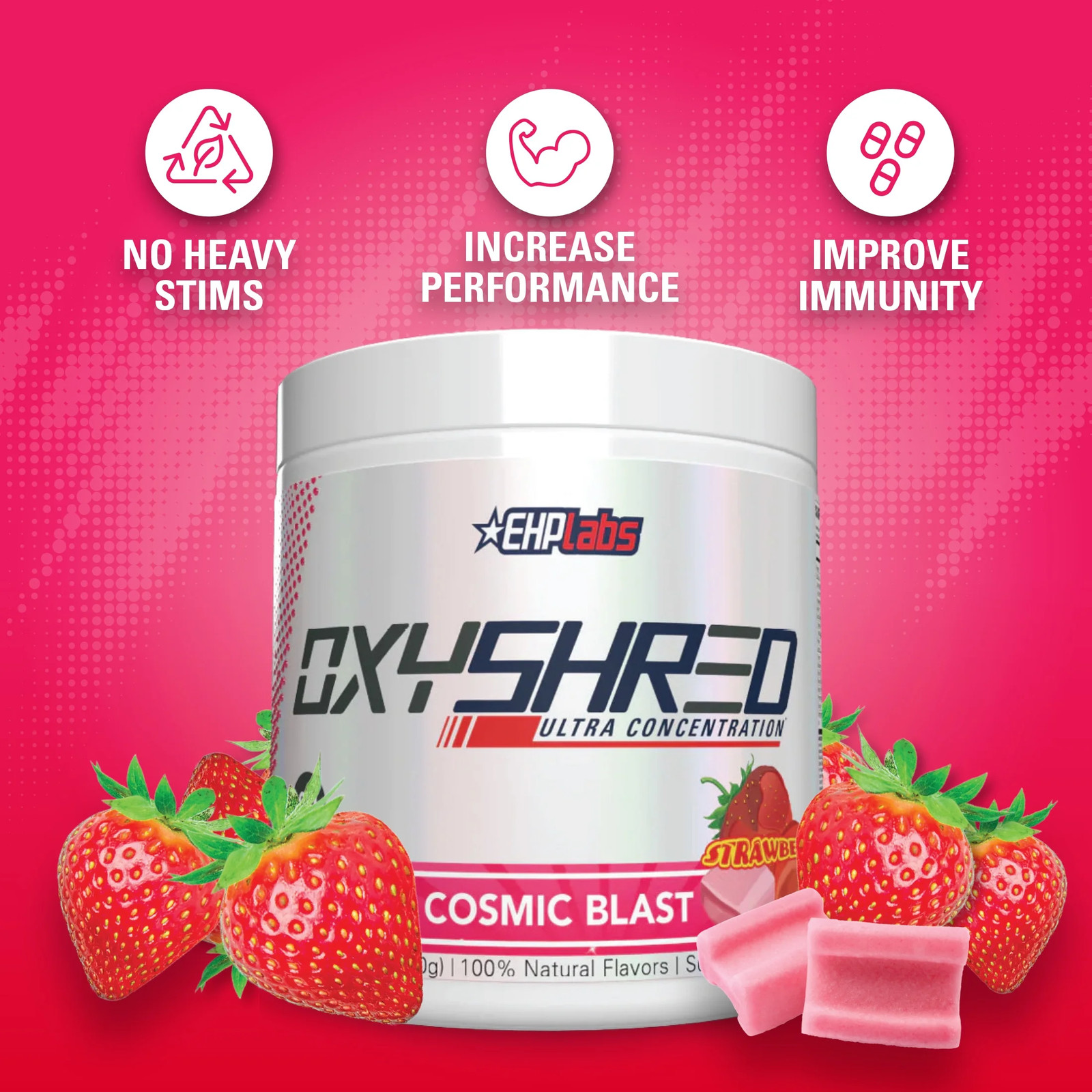 Oxyshred Pre Workout Powder with L Glutamine & Acetyl L Carnitine, Energy Boost