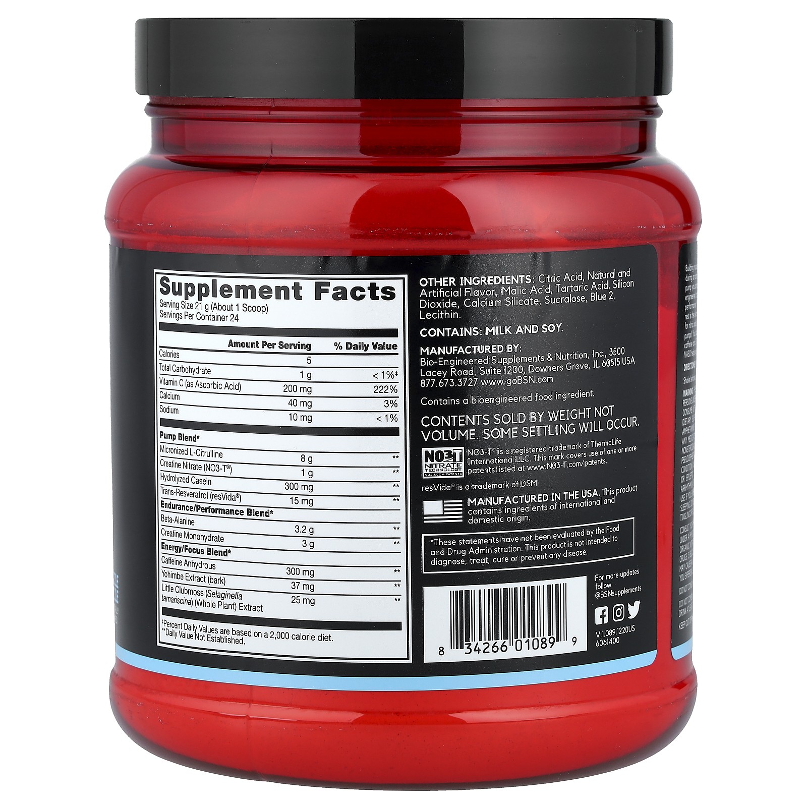 No-Xplode VASO, Ultimate Pump Pre-Workout, Razzle Dazzle, 1.11 lb (504 g)