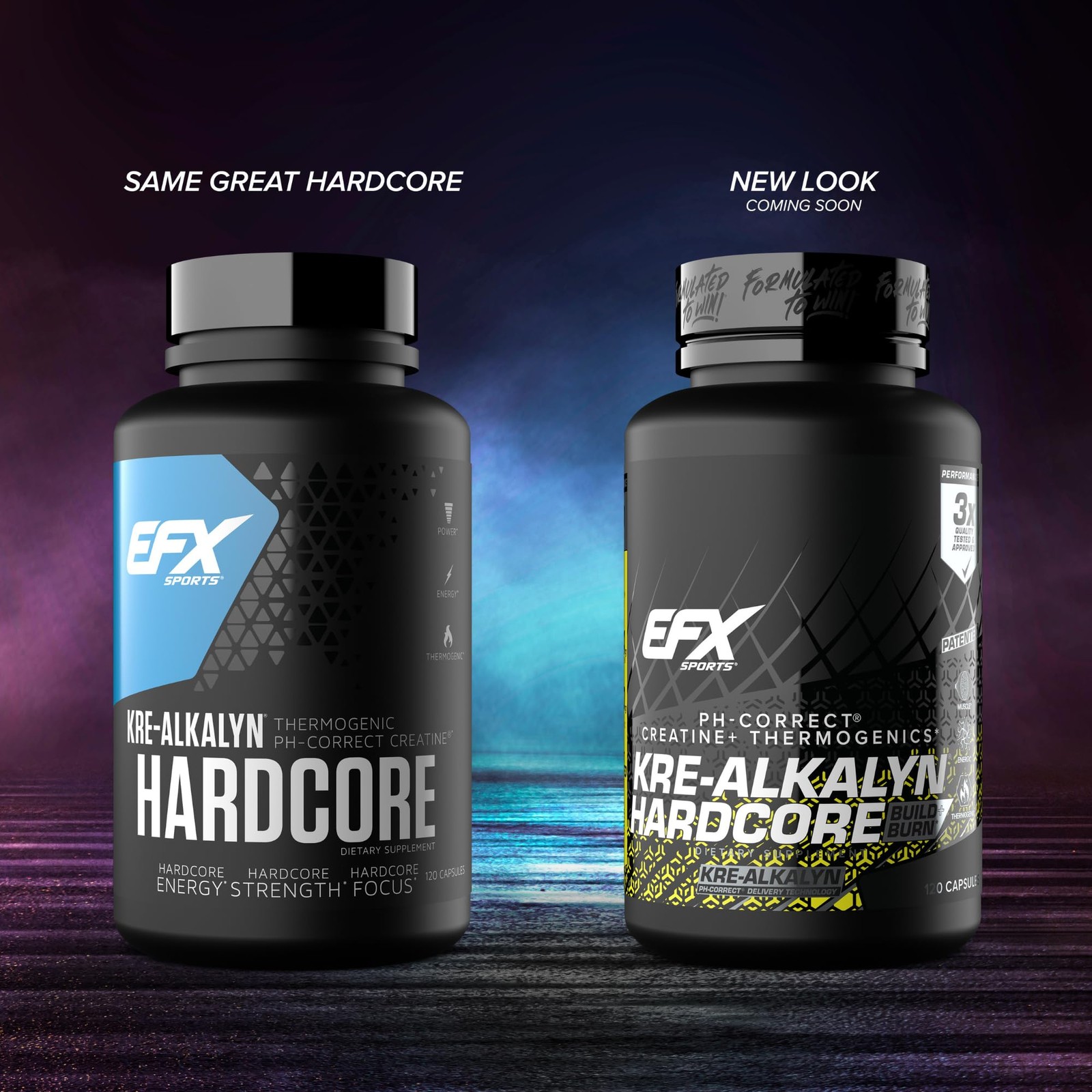 EFX Sports Kre-Alkalyn Hardcore 120 Capsules 120 Count (Pack of 1), No Color