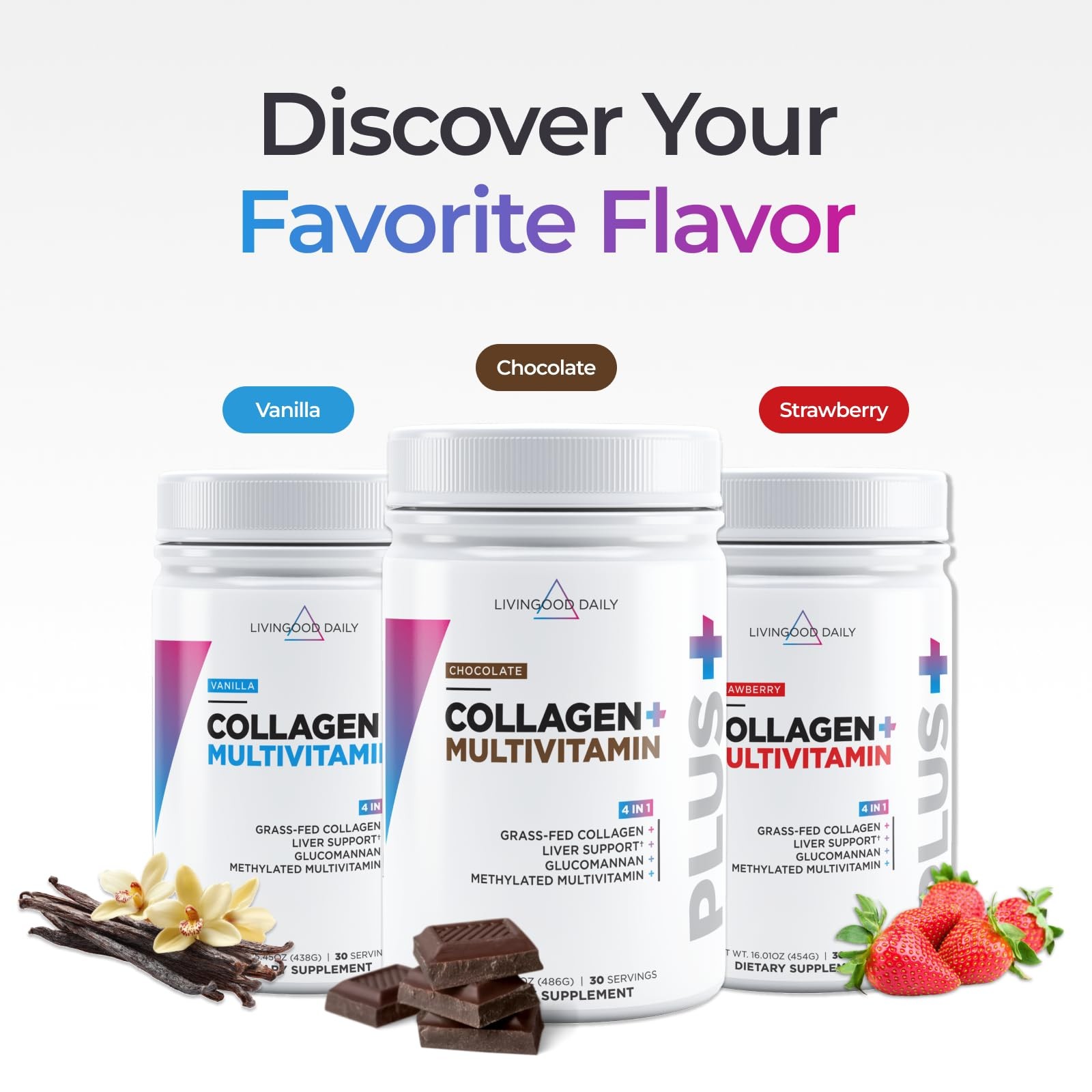 Livingood Daily Collagen Powder for Women and Men, 15.36 Ounce (Pack of 1)