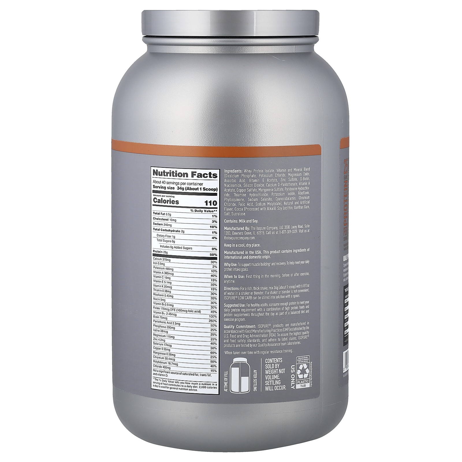 Low Carb Protein Powder, Chocolate Peanut Butter, 3 lb (1.36 kg)