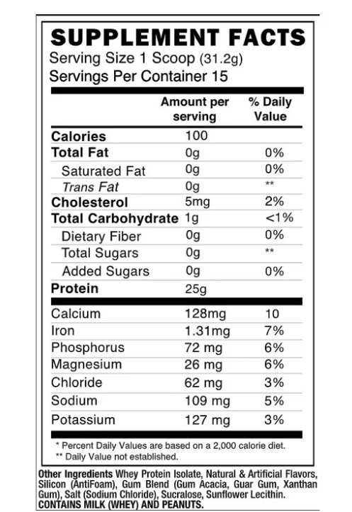 RAW Nutrition BUM Itholate Protein Powder Chocolate Peanut Butter 15