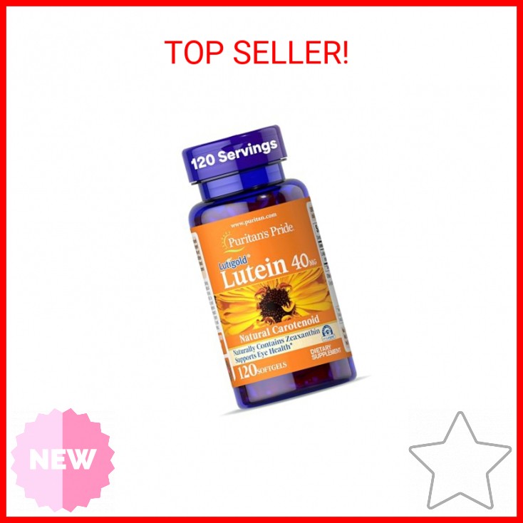 Puritan’s Pride Premium Lutigold™ Lutein Carotenoid 40mg with Zeaxanthin for Men