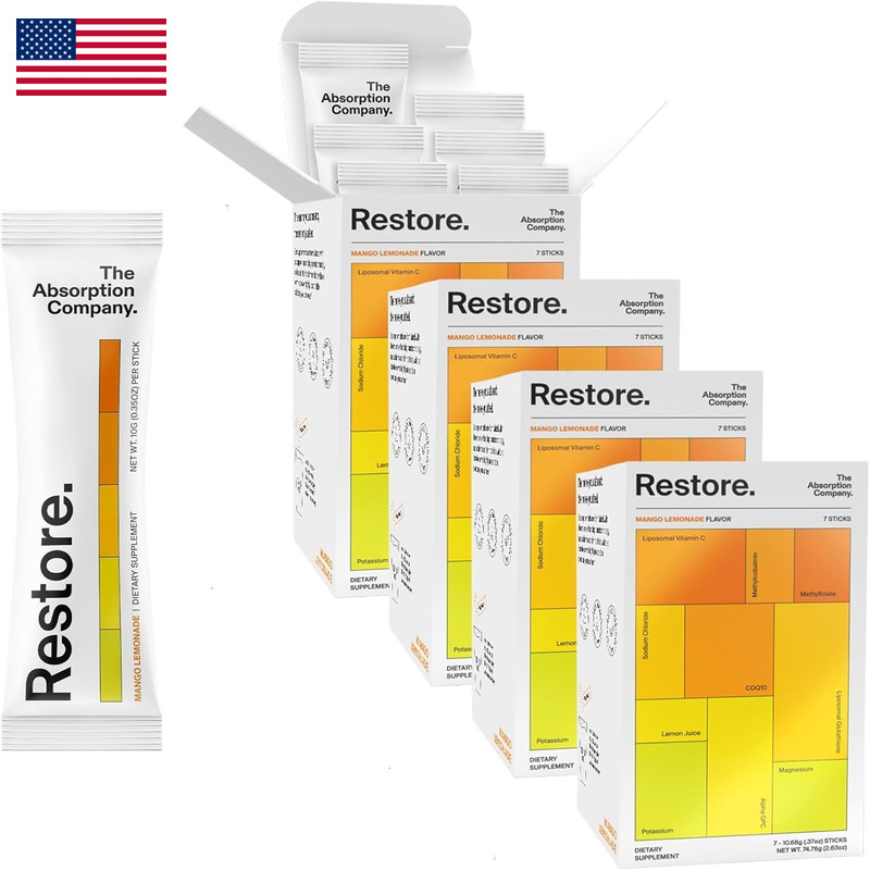 The Absorption Company Electrolyte Powder Packets – Workout Recovery Hydration