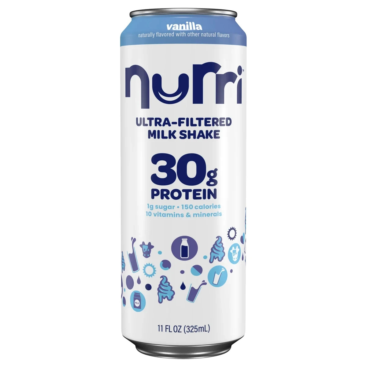 PROTEIN 30G MILK SHAKE DIETARY SUPPLEMENT NURRI VANILLA DRINK VITAMINS LOW SUGAR