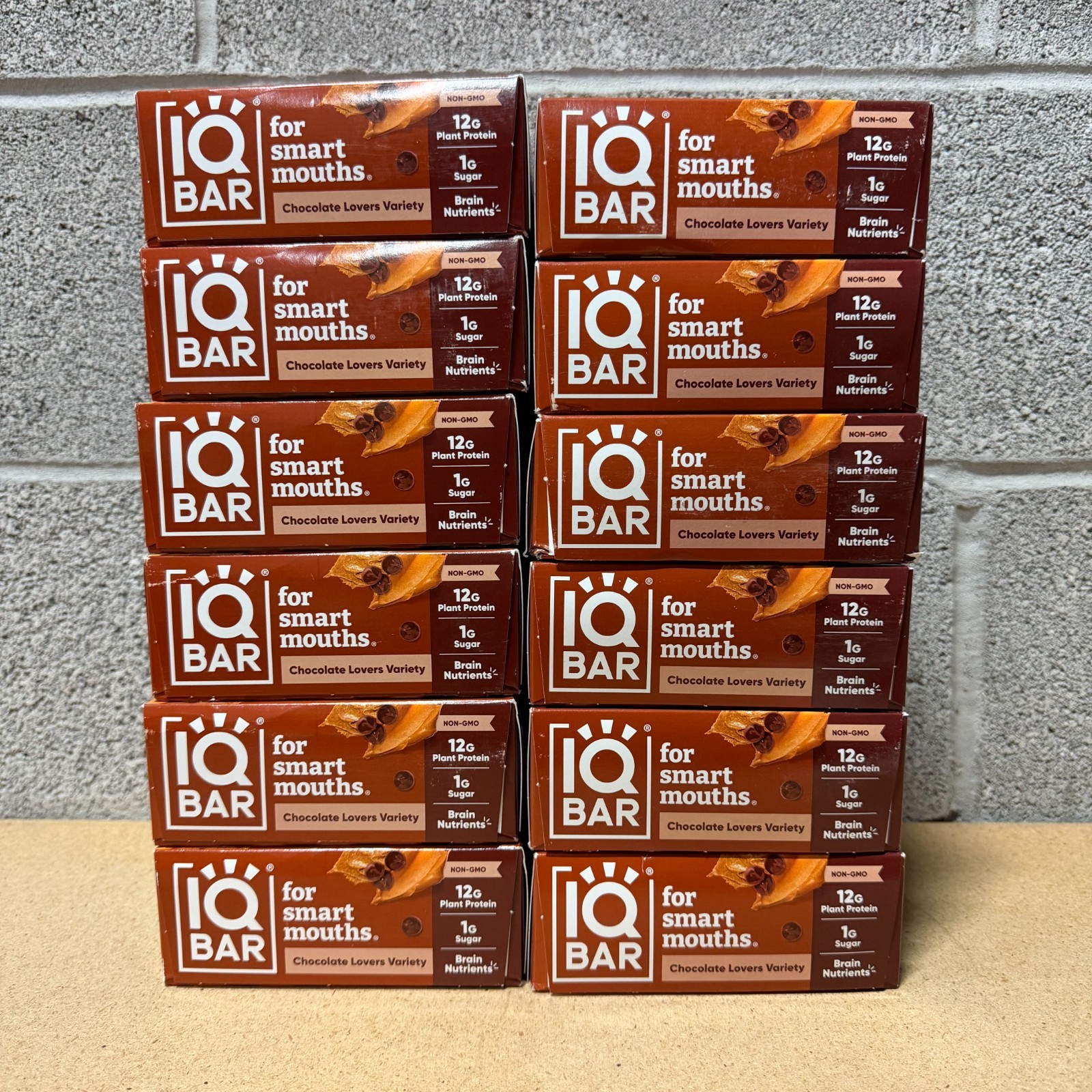 IQBAR – Chocolate Lovers Variety – 144 Count (12 Pack) – Vegan Energy Bars