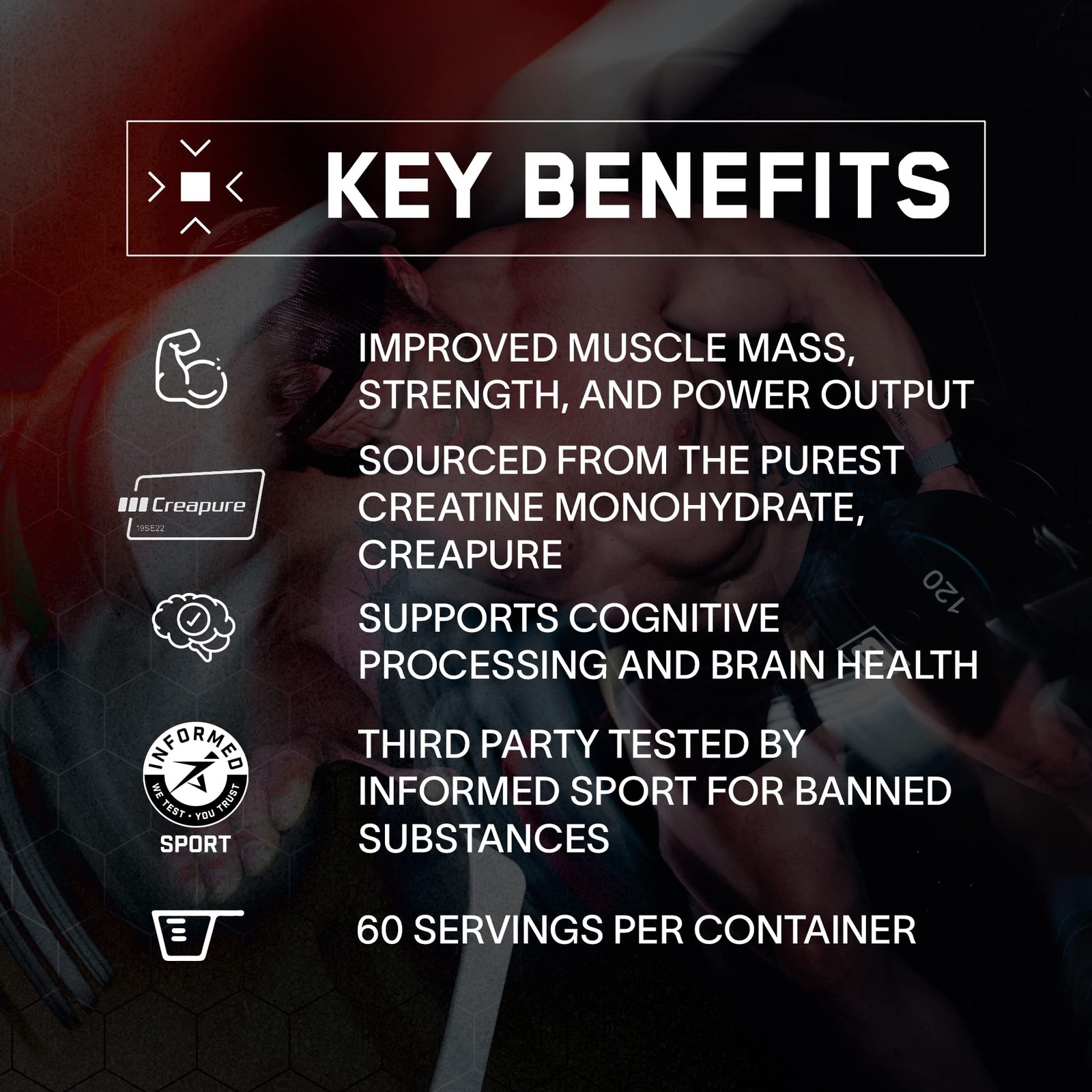 Creatine Monohydrate Powder 5g per Serving Unflavored 30 Servings